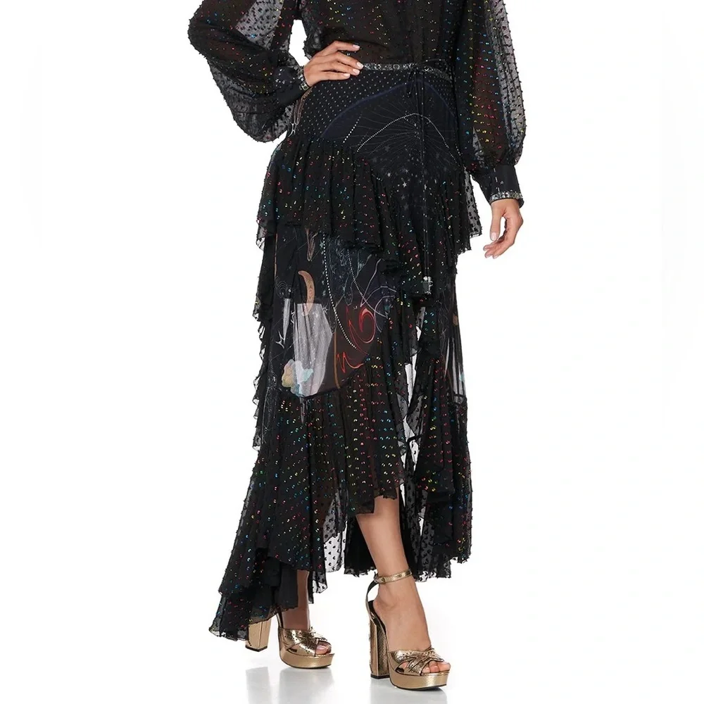 Camilla Midnight Moon House silk Maxi Skirt ♥️Rare Find! - Picture 11 of 15